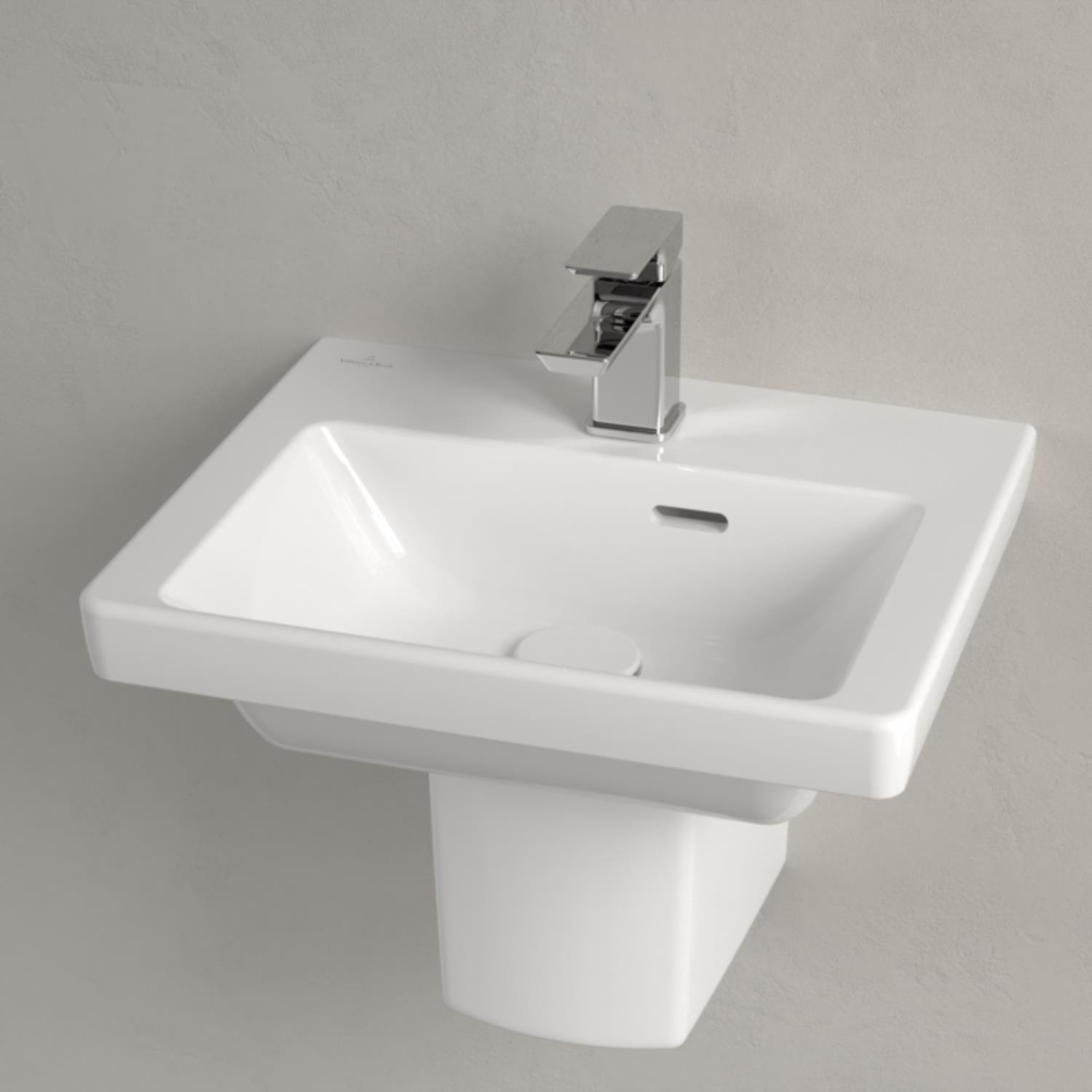 Fontein Villeroy & Boch Subway 3.0 Met CeramicPlus Met Overloop 45x37x14.5 cm Wit Alpin Villeroy & B