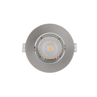 Inbouw LED-spot 3 Stuks Sanimex Njoy IP44 Dimbaar 6W 430 Lumen Geborsteld Aluminium