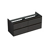 Forzalaqua Onderkast Forzalaqua Reno 140x51x60 Cm 4 Lades Softclose Eiken Black Oiled