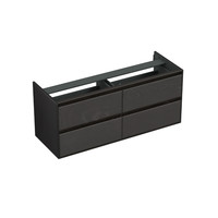 Onderkast Forzalaqua Reno 140x51x60 Cm 4 Lades Softclose Eiken Black Oiled