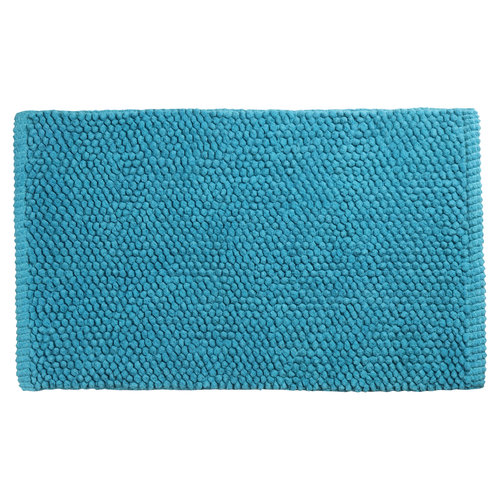 Badmat Differnz Popcorn 50x80 cm Katoen Petrol 