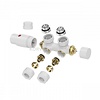 Riko Set Thermostatisch Onderblok Riko Elay Haaks links/rechts Glans Wit