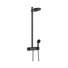 Regendouche set HansGrohe Pulsify S Showerpipe 2 Jets Met ShowerTablet Select 400 Mat Zwart