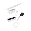 Hansgrohe Bundelset Handdouche HansGrohe WallStoris Thermostaat Glijstang en Opbergset Mat Wit