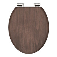 Toiletbril Schutte Lupos Softclose Dark Wood