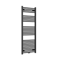 Radiator AquaSplash Saniro 60x140cm Middenaansluiting Mat Zwart