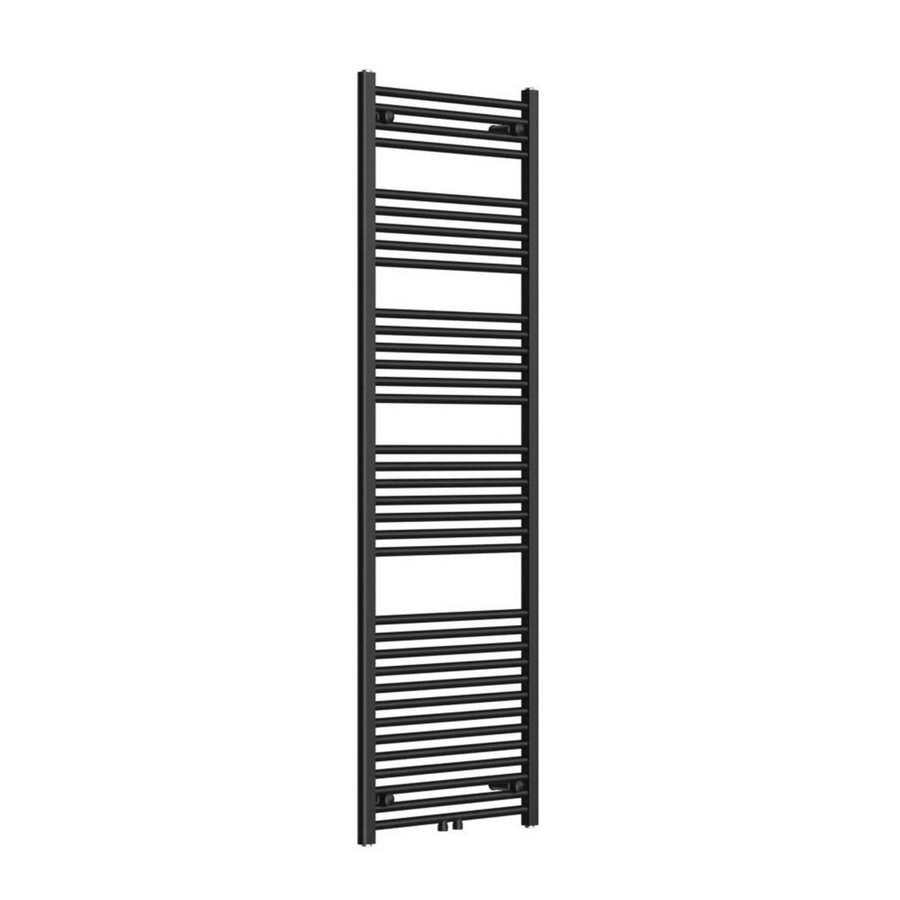 Radiator AquaSplash Saniro 60x180cm Middenaansluiting Mat Zwart