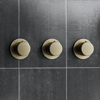 Thermostaatkraan Afbouwdeel AquaSplash Plus Geborsteld Messing Mat Goud