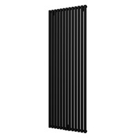 Handdoekradiator Aquasplash Siela Enkel 180 x 60,6 cm Mat Zwart