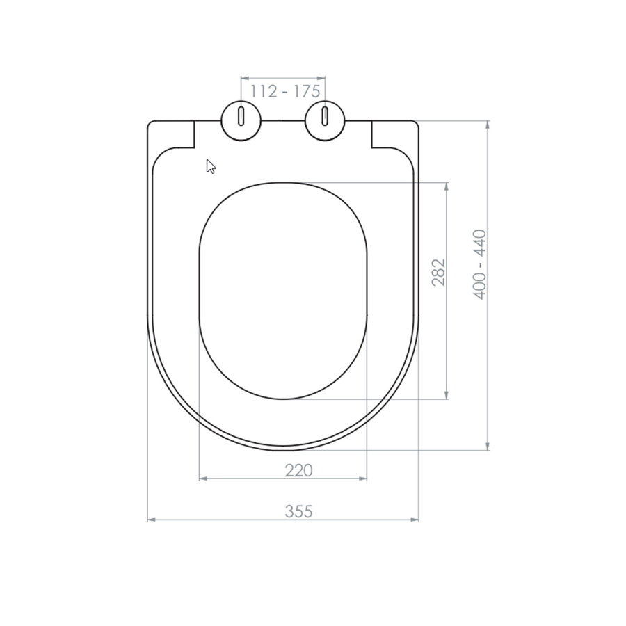 Toiletzitting Creavit AL0402 softclose