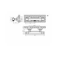 Douchekraan Go by van Marcke Helene Black Opbouw Thermostatisch Mat Zwart