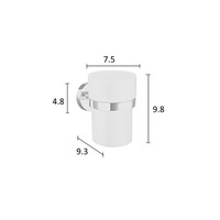 Tandenborstelhouder Smedbo Home 7.5x9.8 cm Mat Messing