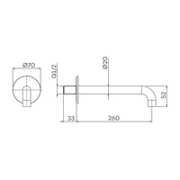 Uitloop Lagoo Garda 26 cm Messing (In 6 Verschillende Kleuren)