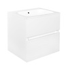 Best Design Onderkast Best Design Splash White Greeploos 60x56x47 cm 2 Softclose Laden Glans Wit