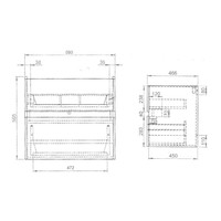 Onderkast Best Design Splash White Greeploos 60x56x47 cm 2 Softclose Laden Glans Wit