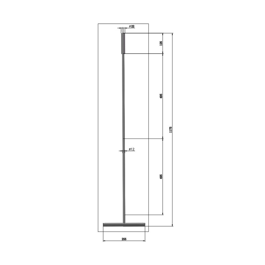 Vloerwisser Aquasplash Academy 120 cm Mat Zwart