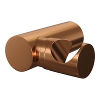 Opbouwset Bad- en Douchekraan Brauer Copper Edition Thermostatisch Met Wandhouder En Handdouche 3 Standen Geborsteld Koper