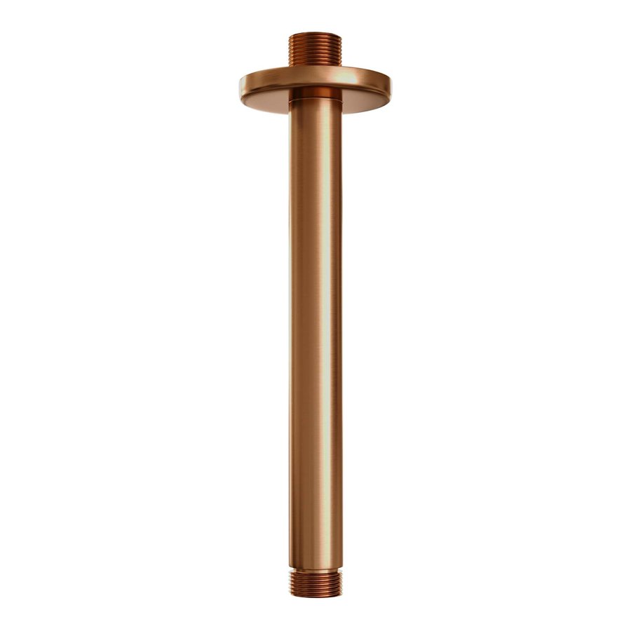 Inbouw Regendouche Set Brauer Copper Edition Plafond Uitloop Ronde Hoofddouche 20 cm Met Glijstang en Handdouche 3 Standen Koper