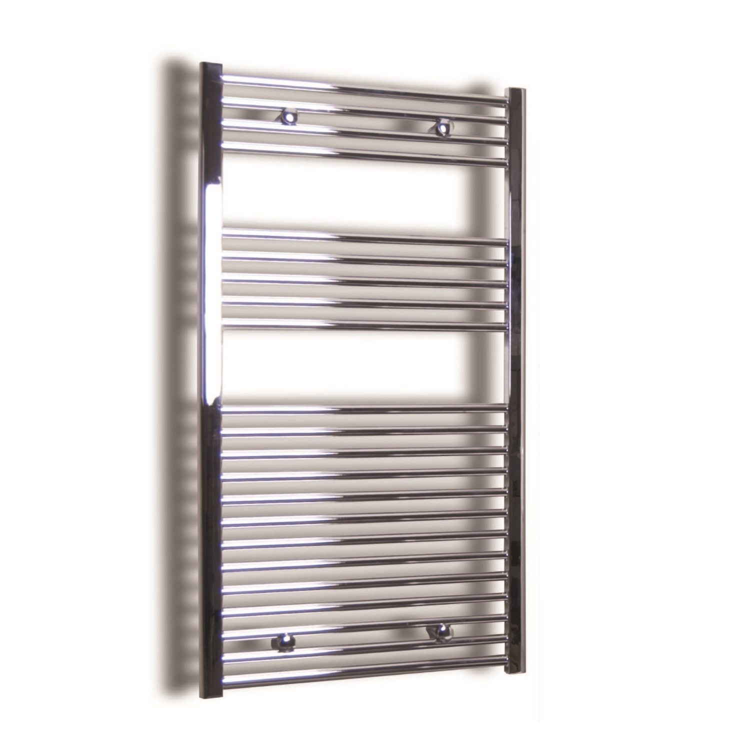 Elektrische Design Radiator Sanicare Plug & Play 111,8x60 cm Chroom 730 Watt Met Chroom Thermostaat 