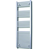 Sanicare Elektrische Design Radiator Sanicare Plug & Play 172x45 cm Zilver Grijs 920 Watt Met Zwarte Thermostaat Links