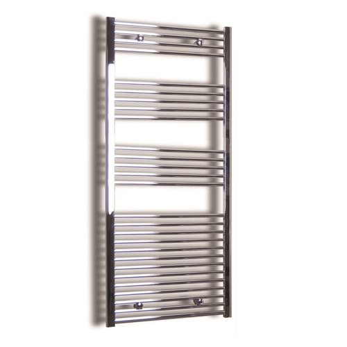 Elektrische Design Radiator Sanicare Plug & Play 172x45 cm Chroom 920 Watt Met Chroom Thermostaat Links 