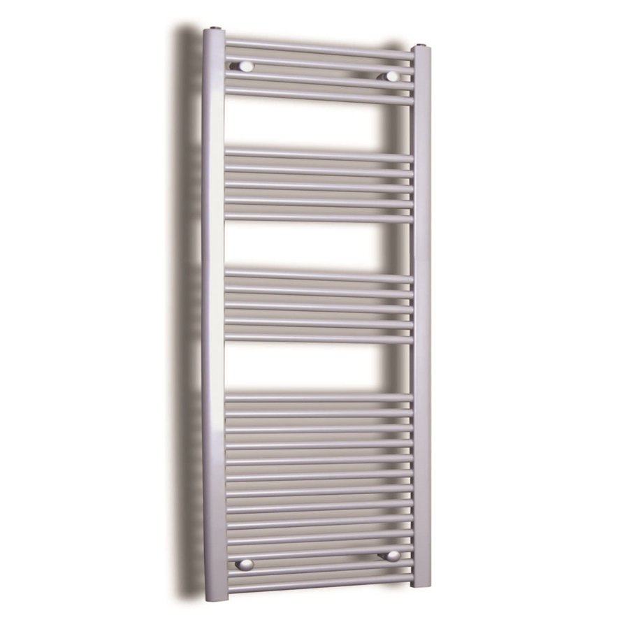 Elektrische Design Radiator Sanicare Plug & Play 172x60 cm Inox Look 1127 Watt Met Chroom Thermostaat Links