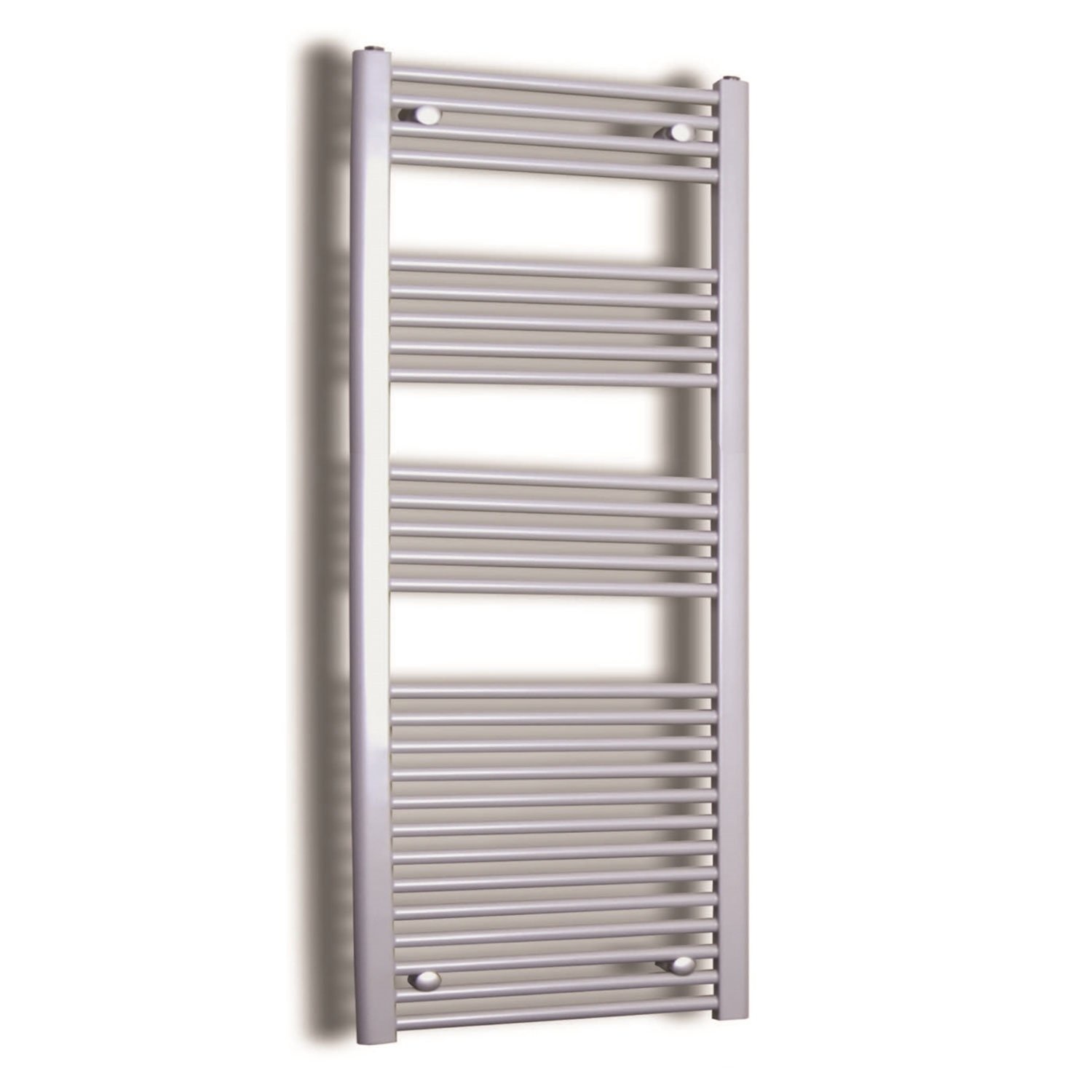 Elektrische Design Radiator Sanicare Plug & Play 172x60 cm Inox Look 1127 Watt Met Chroom Thermostaat Links Sanicare