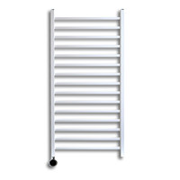 Elektrische Radiator Sanicare Qubic 126.4x60 cm Wit Met Chrome Thermostaat 773 Watt