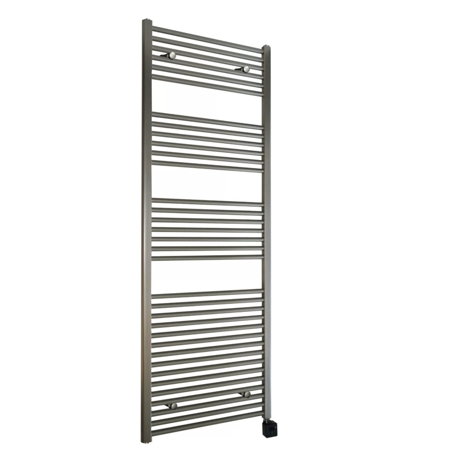 Elektrische Design Radiator Sanicare Plug & Play 172x45 cm Chroom 435 Watt Met Chroom Thermostaat En