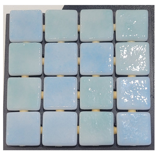 Mozaïek Ezarri MIX Collection 2.5x2.5 cm Glossy Sea Blue (Prijs per 2,00 M2) 