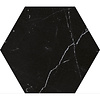 Hexagon Vloertegels Azulejo Carrara Black 22.5x25.9 cm (Prijs per m2)