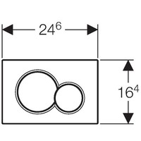 Sigma 01 Drukplaat Chroom Voor De Up300 / Up320 / Up720