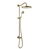Tres Regendoucheset Tres Clasic Opbouw Incl. Handdouche Verouderd Messing