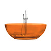 Best Design Vrijstaand Ligbad Best Design 170x78x56 cm Resin Transparant Oranje