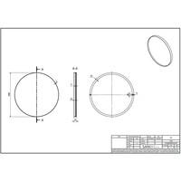 Ink Spiegel Rond Geborsteld RVS Aluminium Kader 60 x 3,5 cm