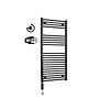 Sanicare Radiator Sanicare Denso Met Wifi 111,8 x 45 cm Zwart Met Thermostaat Chroom