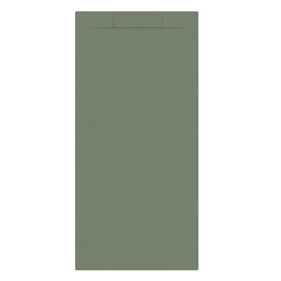 Douchebak + Sifon Allibert Rectangle 180x80 cm Eucalyptus Groen