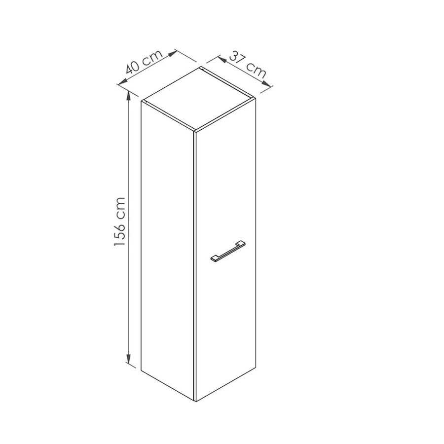 Badmeubelkast Allibert Nano 40 cm Alphenwit