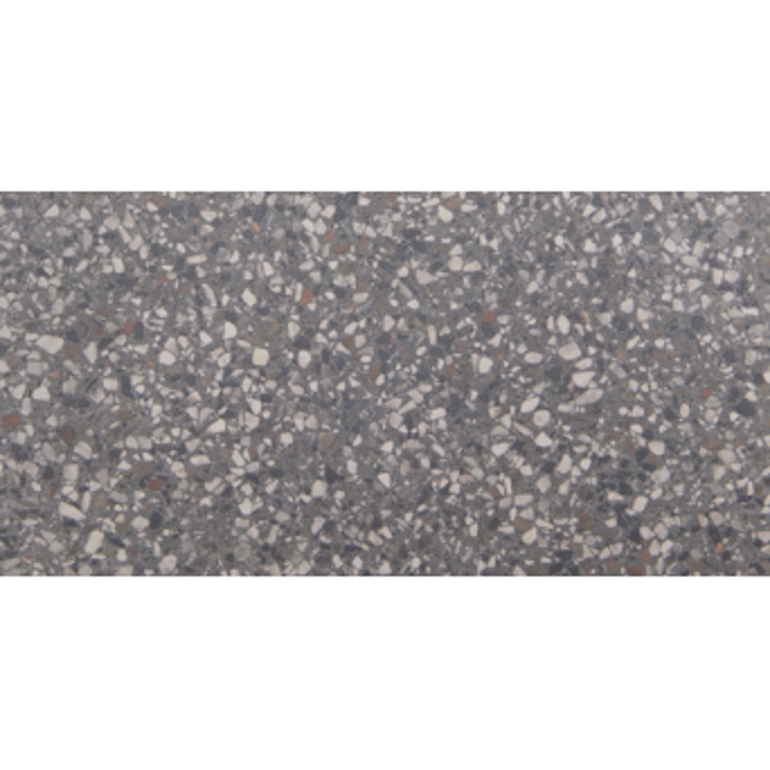 vtwonen Vloer- en Wandtegel Terrazzo 60x120 cm Mat Lead Flakes