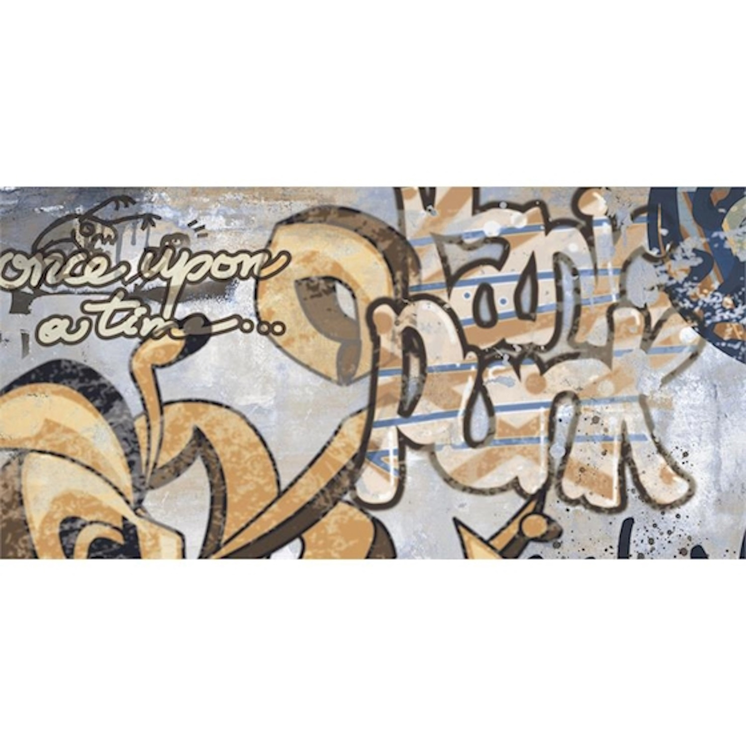 Wandtegels Energieker City Plaster Graffiti 60x120 cm Mat Grey Energieker