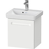 Wastafelonderkast Duravit No.1 Met 1 Deur Links 44x38.6x47.8cm Met Geïntegreerde Greep Mat Wit