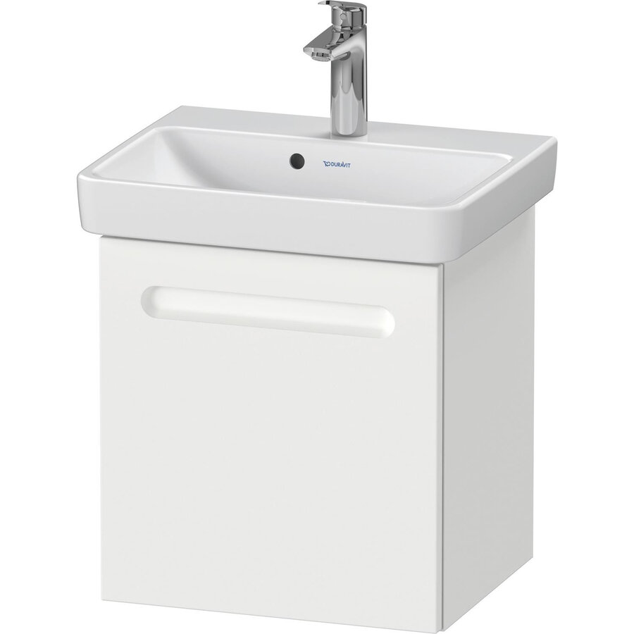 Wastafelonderkast Duravit No.1 Met 1 Deur Links 44x38.6x47.8cm Met Geïntegreerde Greep Mat Wit