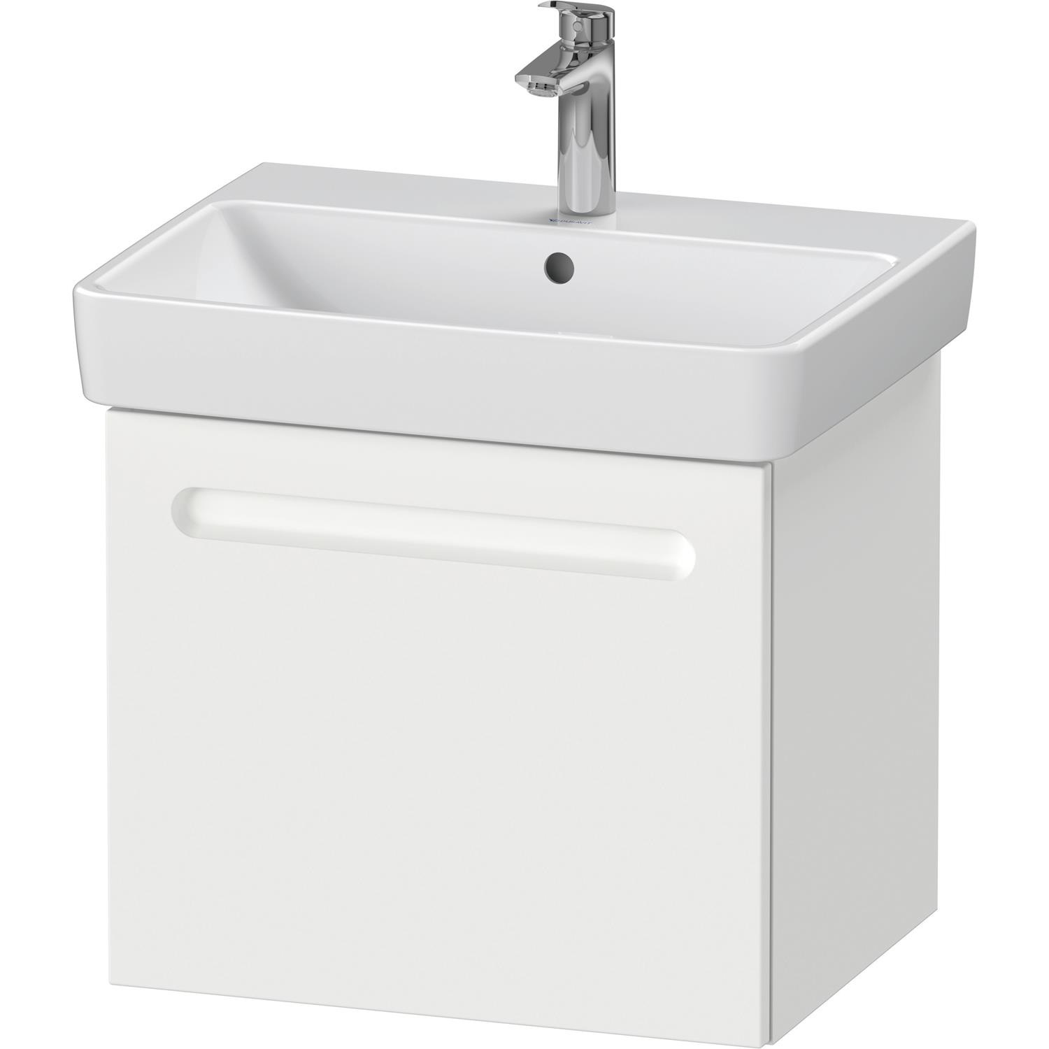 Wastafelkast Duravit No.1 Met 1 lade 54x42.6x47.8 cm Met Geïntegreerde Greep Mat Wit Duravit