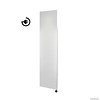 Radiator Sanicare Denso 180 x 40 cm. Mat Wit Thermostaat Zwart Linksonder