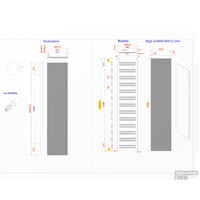 Radiator Sanicare Denso 180 x 40 cm. Mat WIt Thermostaat Chroom Rechtsonder