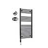 Sanicare Radiator Sanicare Snode Met Wifi 111,8 x 60 cm Mat Zwart Met Thermostaat Chroom