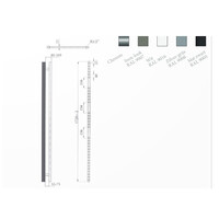 Radiator Sanicare Snode Met Wifi 172 x 60 cm Zilver Grijs Met Thermostaat Zwart