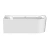 Hoekbad Links Plieger Kansas Acryl Met Slotoverloop 180 cm Glanzend Wit