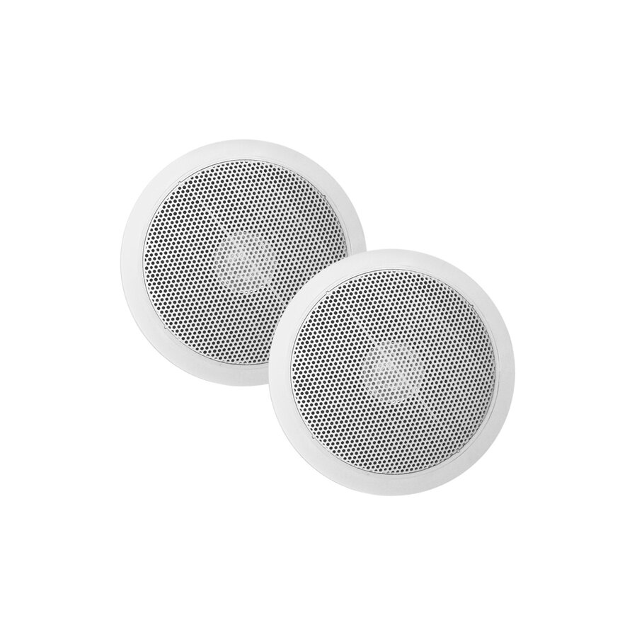 Speakerset Aquasound Jive-Economy , Spatwaterdicht, 55 Watt, Kleur wit, 155 x 35 mm