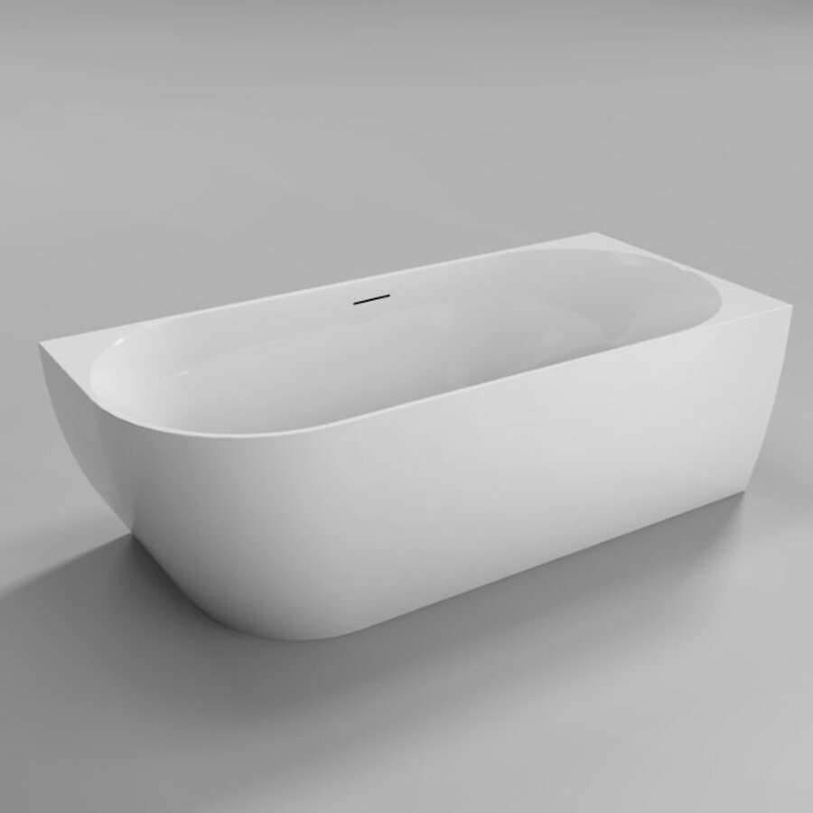 Half Vrijstaand Hoekbad Sanilux Moon Rechts180x80x60 Wit